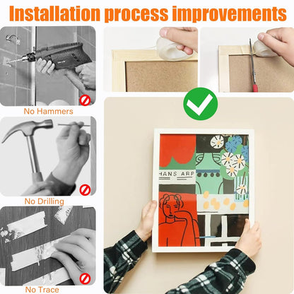 Double Sided Tape for Wall Hanging, 0.79" Sticky Tack Dots Strong Mounting Putty, Stickers Easy to Peel for Crafts, Poster, Balloons Decoration, 252 PCS Removable Tape