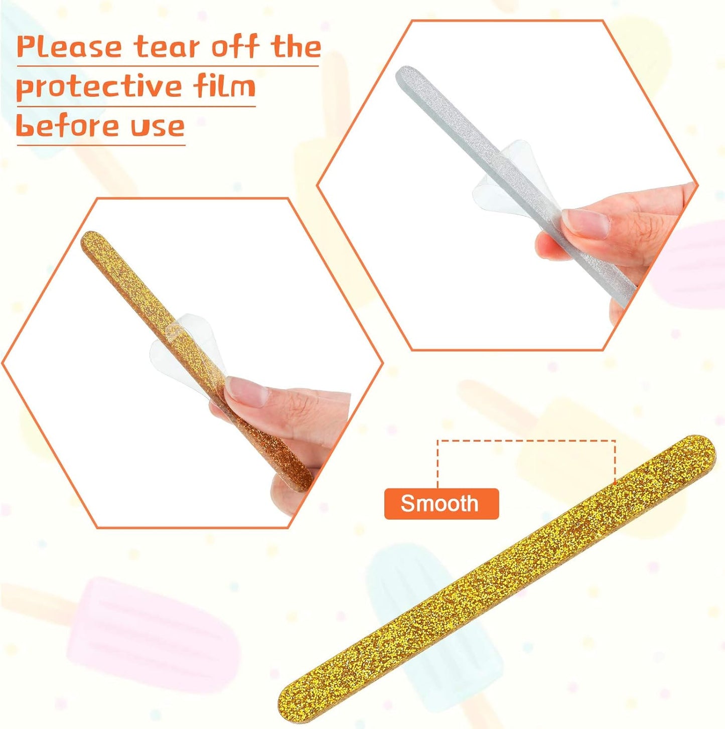 30 Pieces Acrylic Sticks Reusable Cakesicle Cake Pop Mold Mirror Ice Pop Sticks Ice Cream Cakesicle Mold for Home Cake Candy Gifts Party Craft