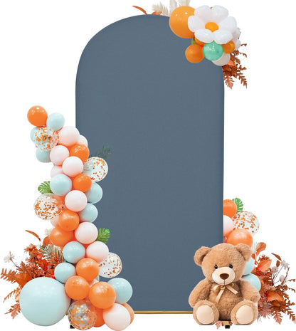 3-Piece Arch Cover Bundle – 7.2FT, 6.6FT & 6FT Stretch Spandex Backdrop Set – Wedding, Birthday & Photo Booth Arch Covers for Every Event