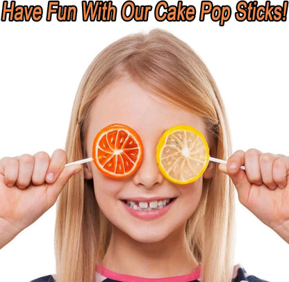 300PCS Lollipop Cake Pop Treat Bag Set Including 100pcs Parcel Bags, Papery Treat Sticks, Gold Metallic Twist Ties for Making Candies, Chocolates and Cookies