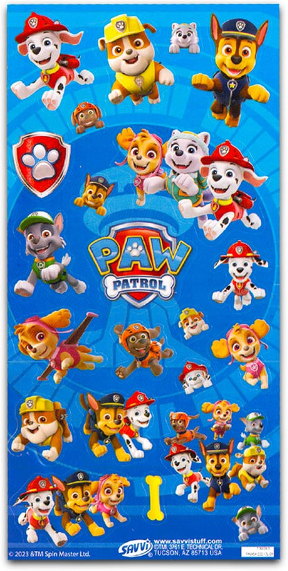Nickelodeon Paw Patrol Party Favors for Boys & Girls Bundle ~ 12 Pack Paw Patrol Sticker Sheets for Kids Birthday Party Goodie Bags | Paw Patrol Party Supplies