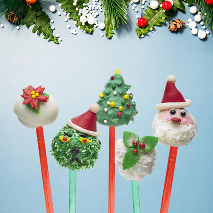 hapray 100-PCS 5 Colol Plastic Swizzle Sticks, Crystal Cake Pops, Cocktail Coffee Drink Stirrers, Stir Sticks, 7.24 Inch (Pink, Yellow, Blue, Purple, Green)