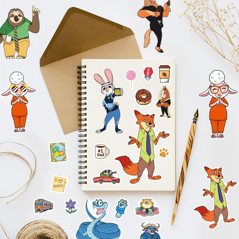 24 Sheets Cool Monster Sticker Cute Cartoon Charaters Make Your Own Sticker, Make a Face Stickers Party Favors Activities Gifts (c)