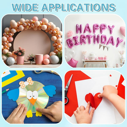 UPINS 300 Pcs Point Dots Balloon Glue Removable Adhesive Point Tape, 3 Rolls Double Sided Dots Stickers for Craft Wedding Decoration