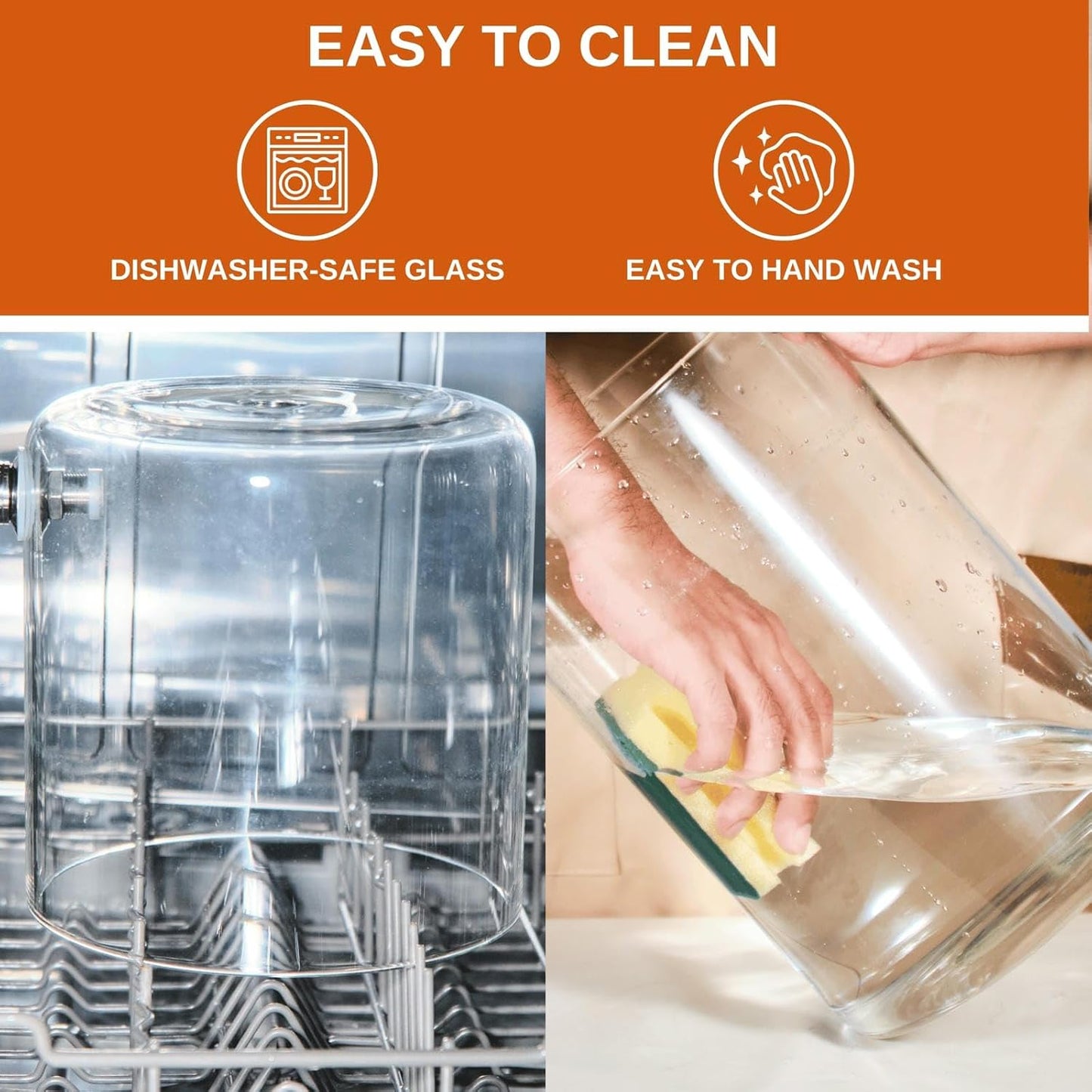 Glass Beverage Dispenser with Bamboo Stand 6.7 In and Lid, Iced 2.9 Gallon Drink Server with Spigot, Large Thick Glass Drink Dispenser for Parties, Hotels, Restaurants, Homes