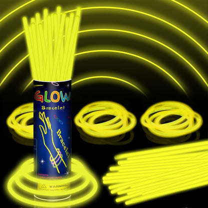 150 Pack 8” Red Glow Sticks Bulk with 150 Connectors Neon Glow In The Dark Party favors Supplies for Holiday Birthday Party Decoration (Red)