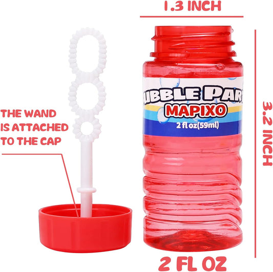 16 Pack Bubble for Kids Party Favors, Bubble Bottle with Wand Attached to The Cap, 8 Colors Bubbles Bulk Set with Gift Box, Blow Bubbles Solution Toy for Birthday, Summer, Goody Bag Stuffers Supplies