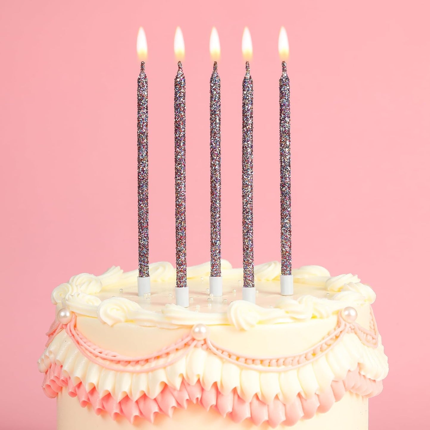 PHD CAKE Champagne Gold Long Thin Metallic Birthday Candles, Cake Candles, Birthday Parties, Wedding Decorations, Party Candles