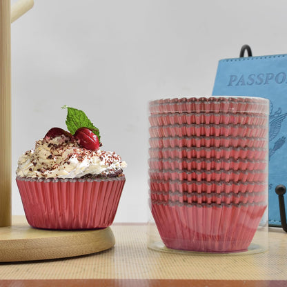 200 Pcs Gold Foil Cupcake Liners Standard Baking Cups Muffin Paper Cases