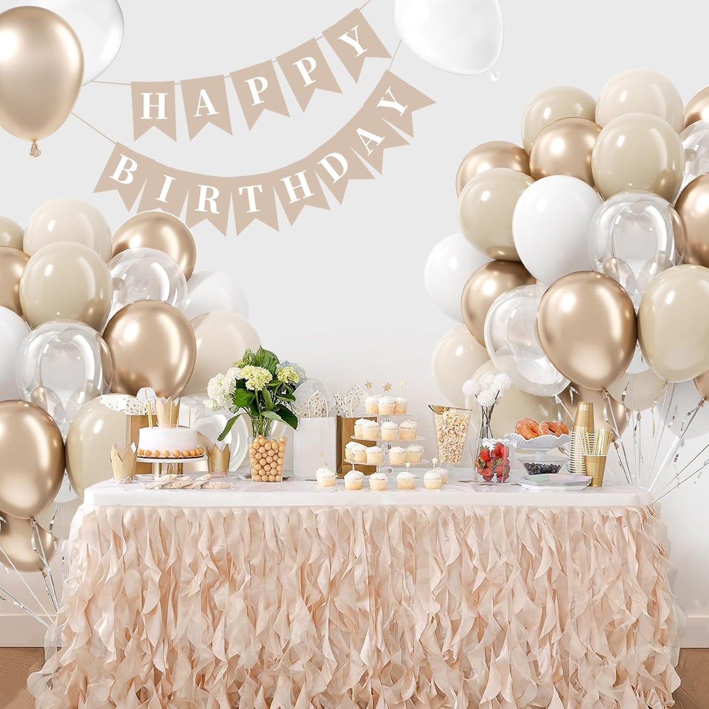 Light Pink and White Balloons, 60pcs 12inch Pearl Light Baby Pink Confetti White Balloons for Wedding Bridal Shower Baby Shower Pink Birthday Decorations