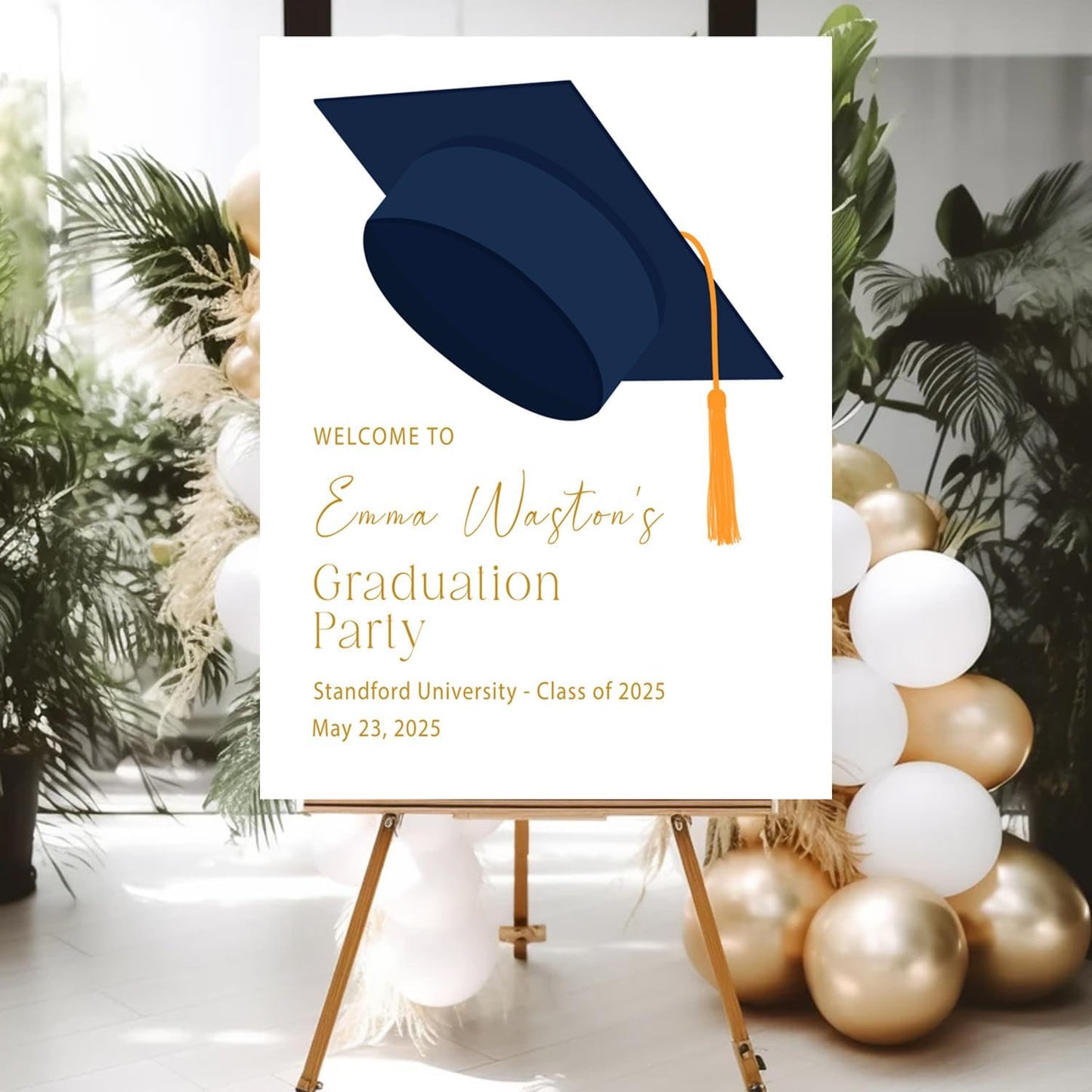Personalized 2026 Graduation Party Welcome Sign, Minimalist Grads Decor, Class of 2026 Graduation Party Poster, Custom Graduation Party Sign, Congrats Grad Decorations Design 2