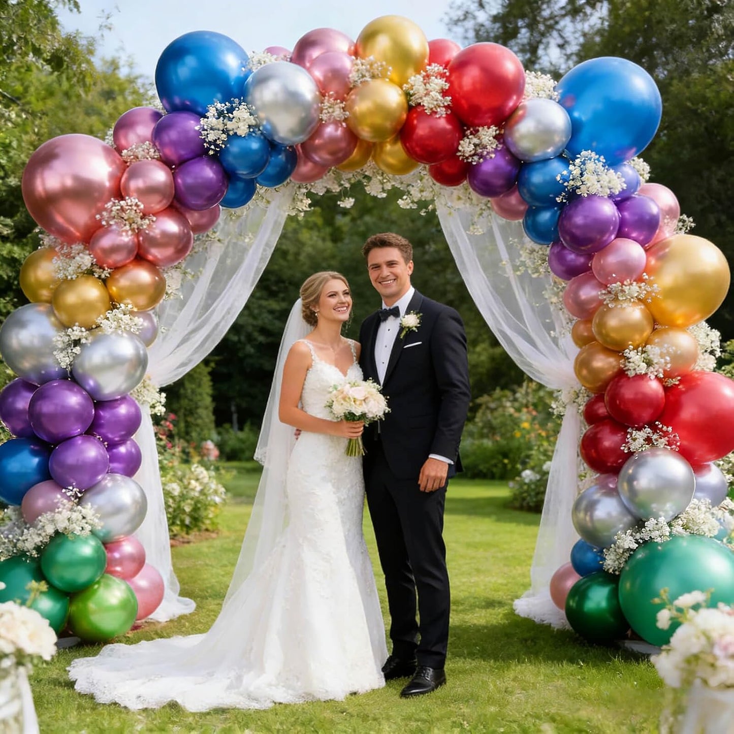 110pcs Black Balloon 12 inch, Black Latex Balloons for Birthday Party Baby Shower Wedding(with 2 Ribbons). - Colors A