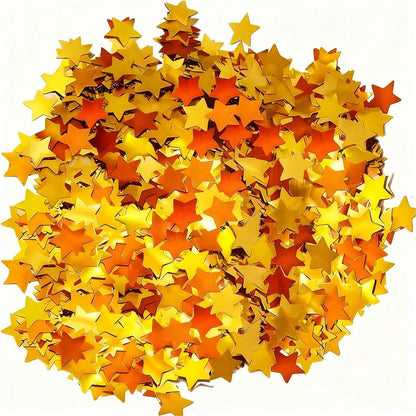 Rainbow Star Metallic Foil Confetti 8000 Pcs Shiny Star Table Confetti for Fill Balloon Wedding Graduation Party Decorations,60g of pack
