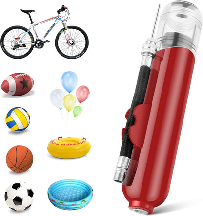 BROTOU Ball Pump, Dual Action Inflate Air Pump with 3 Needles and 2 Nozzles for Soccer Ball, Basketball, Volleyball, Balloons, Bikes