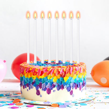 BEAN LIEVE 30-Count Champagne Gold Long Thin Metallic Birthday Candles, Cake Candles, Birthday Parties, Wedding Decorations, Party Candles, Cake Decorations