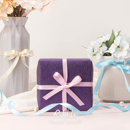 Ribbli Double Faced White Satin Ribbon,3/8” x Continuous 25 Yards,Fabric Ribbon use for Bows Bouquet,Gift Wrapping,Floral Arrangement