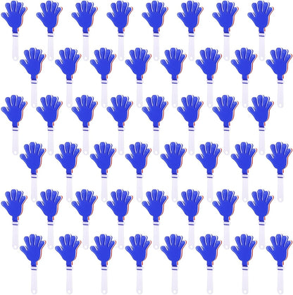 48 Pieces Royal Blue Hand Clappers 7.5 Inch Clappers Noisemakers Noise Makers Party Favors Plastic Clapper Sporting Events Cheers Ball Dance Basketball Football Noisemakers （Royal Blue）