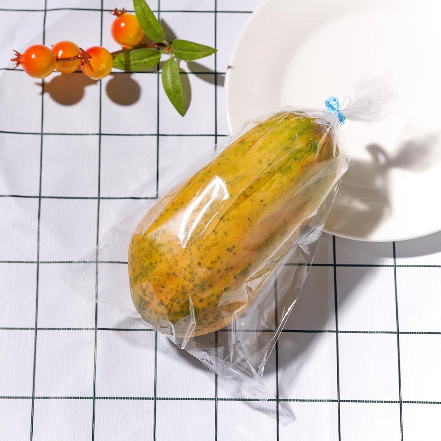 100 Pcs 10 in x 6 in Clear Flat Cello Cellophane Treat Bags Good for Bakery, Cookies, Candies,Dessert(by Brandon)1.4mil.Give Metallic Twist Ties!