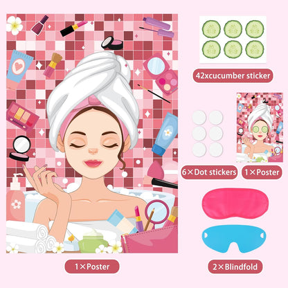 Pin The Crown on The Princess Party Games for Girls Princess Birthday Party with 24 Pcs Crowns, Large Princess Poster for Kids Girls Princess Birthday Party Princess Tea Party Decorations