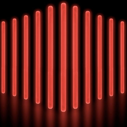 Glow Fever Glow Sticks Bulk Party Pack - 10" Large Glow Sticks - Neon Accessories Light Sticks Glow in The Dark Party Supplies for Concert, Wedding, & Birthday by Party Dragon - Red, 50 ct