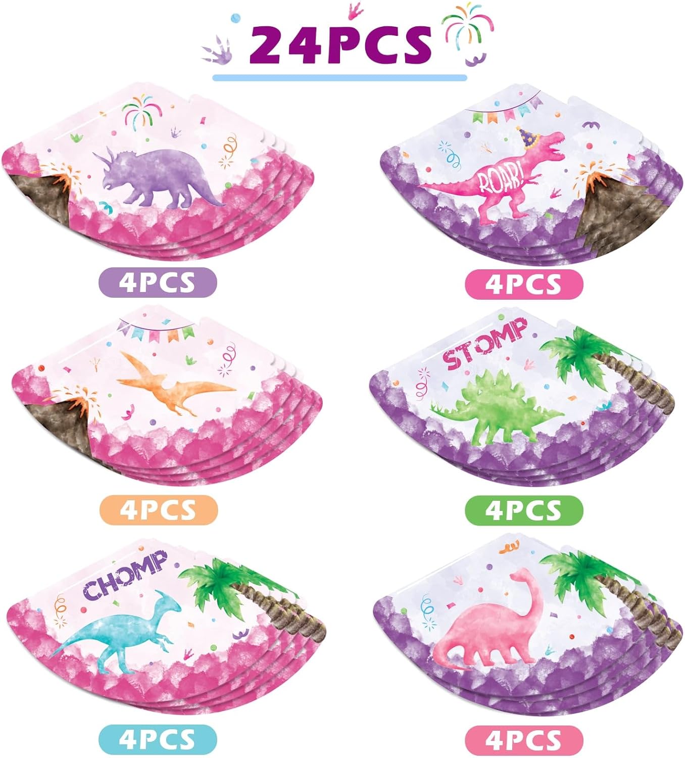 WERNNSAI Birthday Party Hats - 12 Pcs Birthday Party Supplies Cone Hat Headbands Colorful Paper Party Hats for Kids