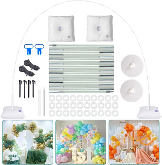 IDAODAN Balloon Arch Kit, Balloon Arch Stand with Base, Adjustable Wide Garland Arch for Wedding Baby Shower Birthday Party Supplies Decorations