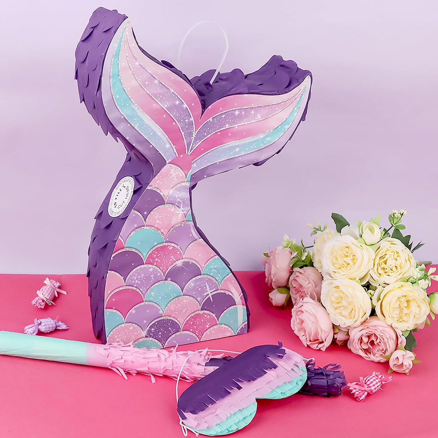 Easter Bunny Pinata Funny Bunny Egg Pinata with Blindfold & Stick for Birthday Decorations Easter Party Supplies Spring Decorations