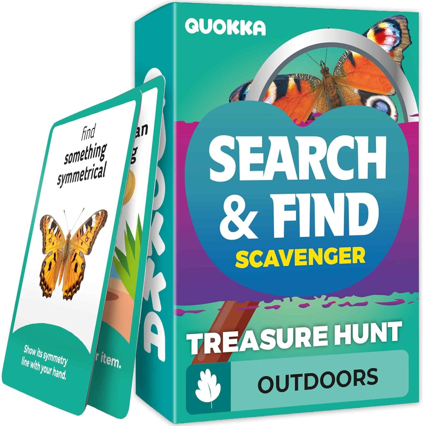 QUOKKA Scavenger Hunt Cards for Toddlers and Kids Ages 4-8 - Indoor Search and Find Activities for Kids Ages 6-8 - Educational Party Games for 3-6 Year Olds