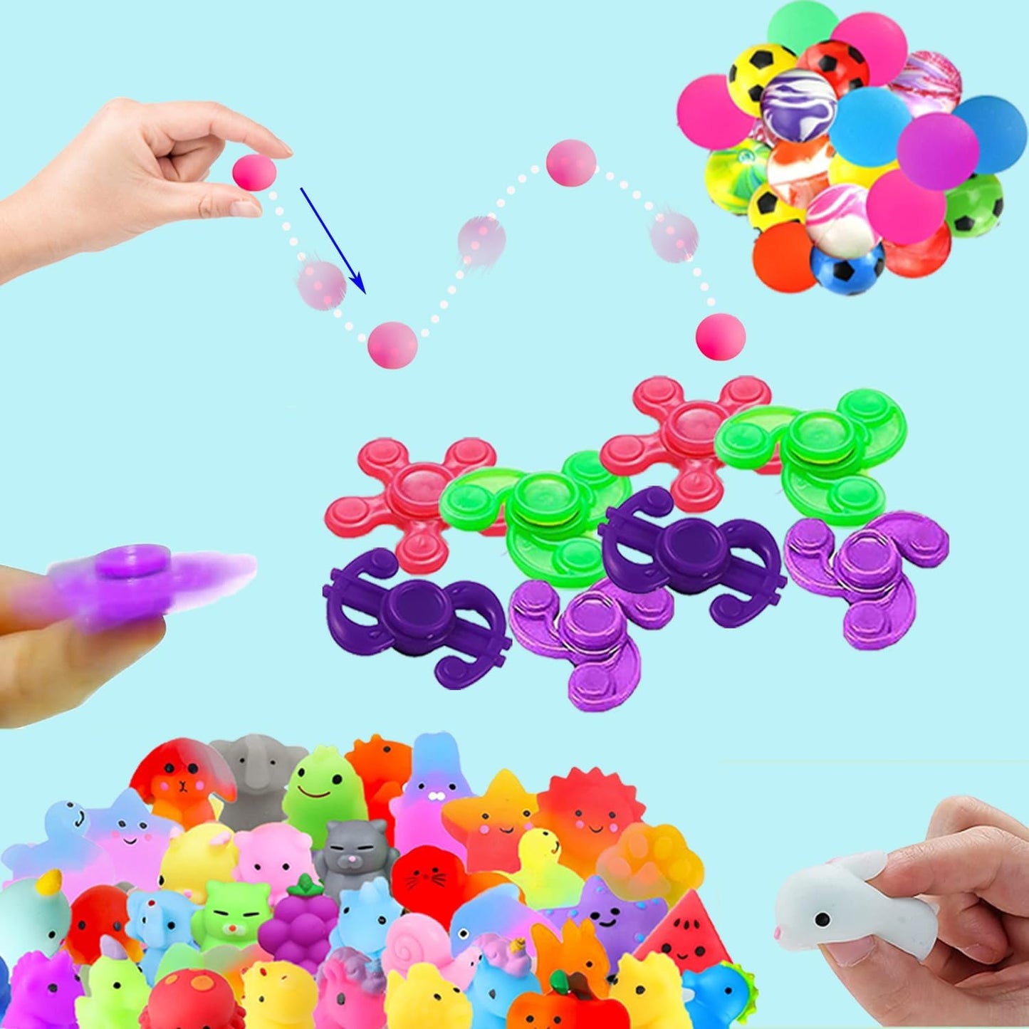 Beilunt 132 Pcs Party Favors Toys for Kids 4-8, Easter Egg Fillers, Assortment Treasure Box Toys for Classroom Prizes,Goodie Bags Stuffers, Pinata Fillers Bulks Small Toys Carnival Prizes