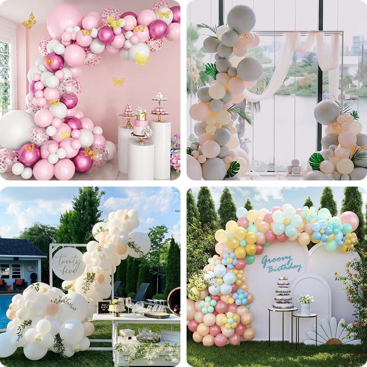 Electric Balloon Pump 600W, Fast Balloon Blower with 6 Balloon Arch Kits, Dual Nozzle & 2 Modes, Portable Air Pump for Balloon Decor for Party, Wedding, Birthday - Professional Balloon Pump