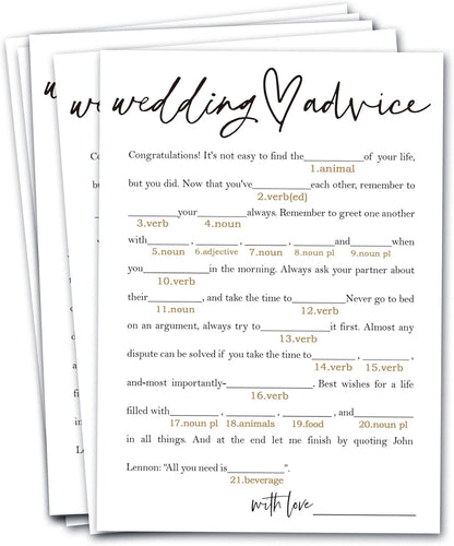 Bridal Shower Bingo, What Will The Bride to Be Receive, 25Pcs Bridal Bingo Game Cards, Engagement Party Games for Guests, Minimalist White Wedding Party Supplies - A18