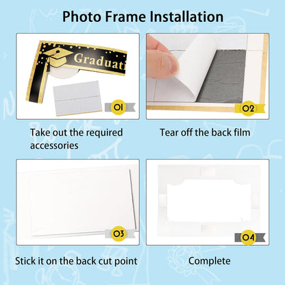 Lucleag 2026 Graduation Photo Booth Props Kit, 21Pcs Grad Photo Props & Selfie Frame for Photos Decor, Class of 2026 Photo Booth Props for Graduation Party Supplies
