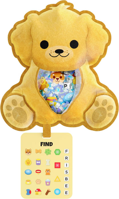 Vango BIZYBOO - The Original Seek & Find Plush - Hidden Object Search Problem Solving Educational Matching Game for Kids 2 and Up (Chill Bill)
