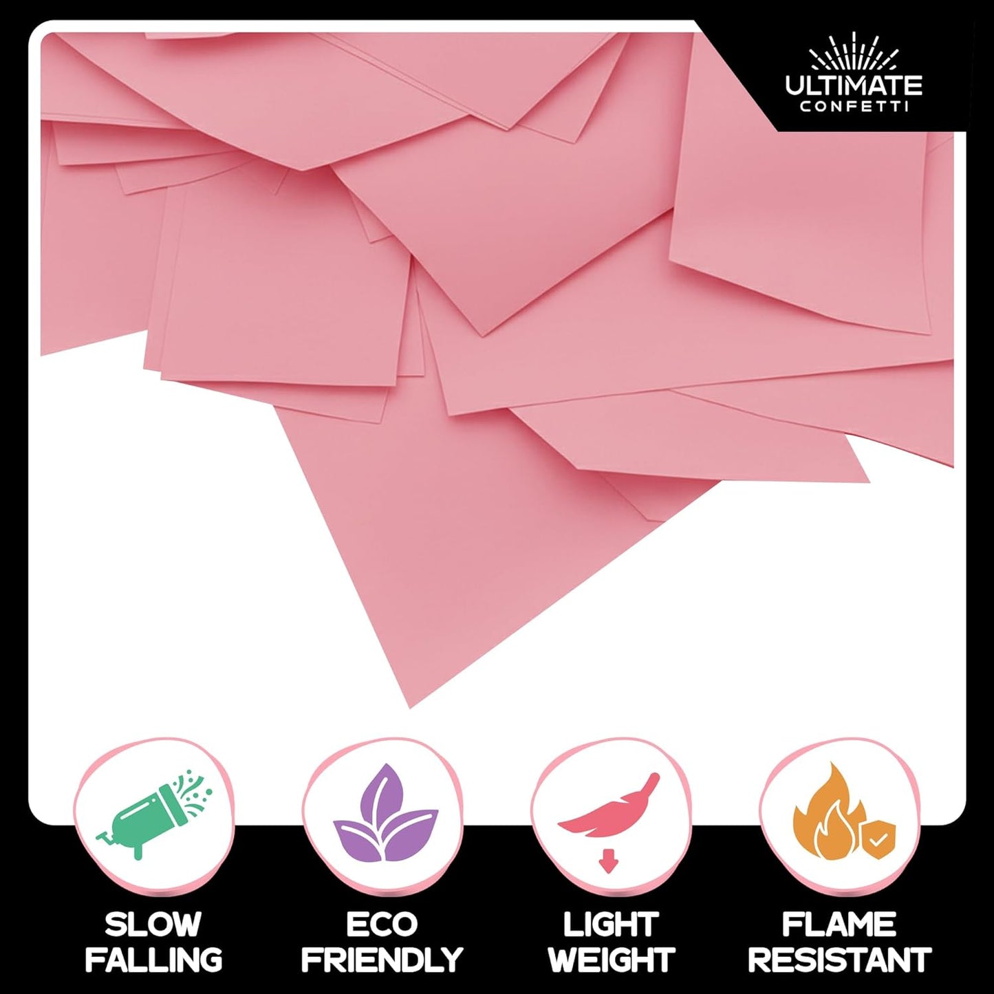 Ultimate Confetti, Multicolor Biodegradable Confetti - Rectangular Fluttering Tissue Paper Confetti for Cannon and Launcher use - Best for Holidays, Birthday, Wedding, and Parties - 1 lb, 16 oz