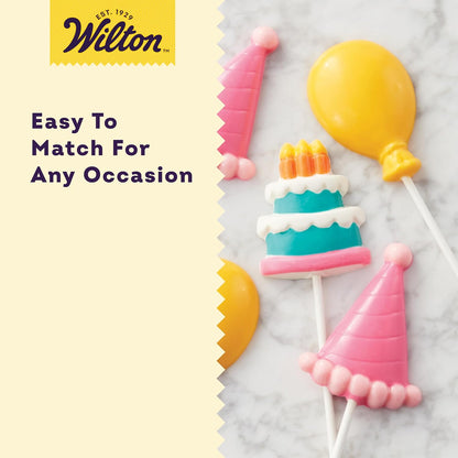 Wilton White Treat Sticks - Paper Sticks for Cake Pops, Lollipops & More - Baking Essentials - Candy Crafting Tools - 4-Inch - 150 Count