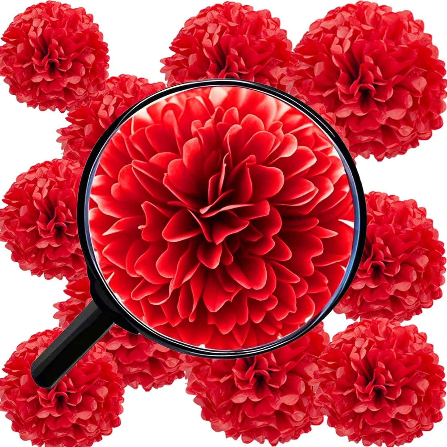 Sage Green Tissue Paper Pom Poms Flowers Balls 12 Pcs are Perfect for Party Celebrations or Any Green-Themed Event Decoration