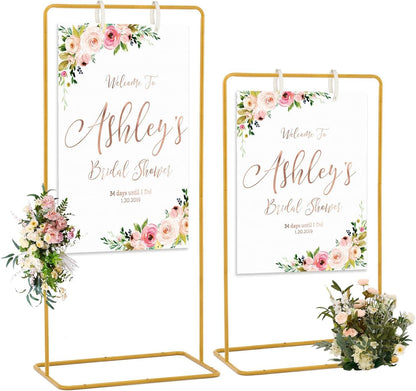 Wedding Welcome Sign Stand, 69" Wedding Sign Holder for Seating Charts ,Welcome to Our Wedding Sign Stand for Event Decor,Welcome Sign Stand for Party to Welcome Guests