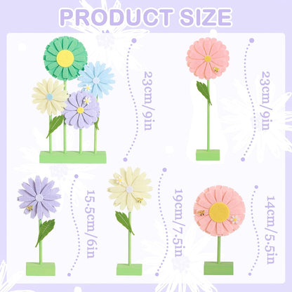 SUNBEAUTY 4PCS Honey Bee Honeycomb Centerpieces Decorations Yellow Bee Honeycomb Table Centerpieces with Sunflower Stickers for Baby Shower Birthday Gender Reveal Birthday Decoration