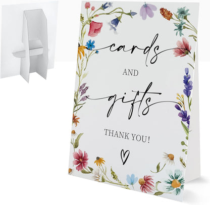 Bible Guest Book Sign, Wedding Signs for Ceremony and Reception, Floral Bridal Shower Decoration, Wedding Signage with Bracket, Bridal Shower Decor, Supplies For Engagement and Anniversary Parties, 13