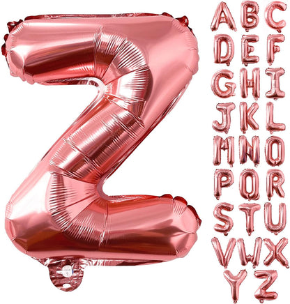 Lovoir 40 Inch Large Rose Gold Letter A Balloons Big Size Jumbo Mylar Foil Helium Balloon for Birthday Party Celebration Decorations Alphabet Rose Gold A