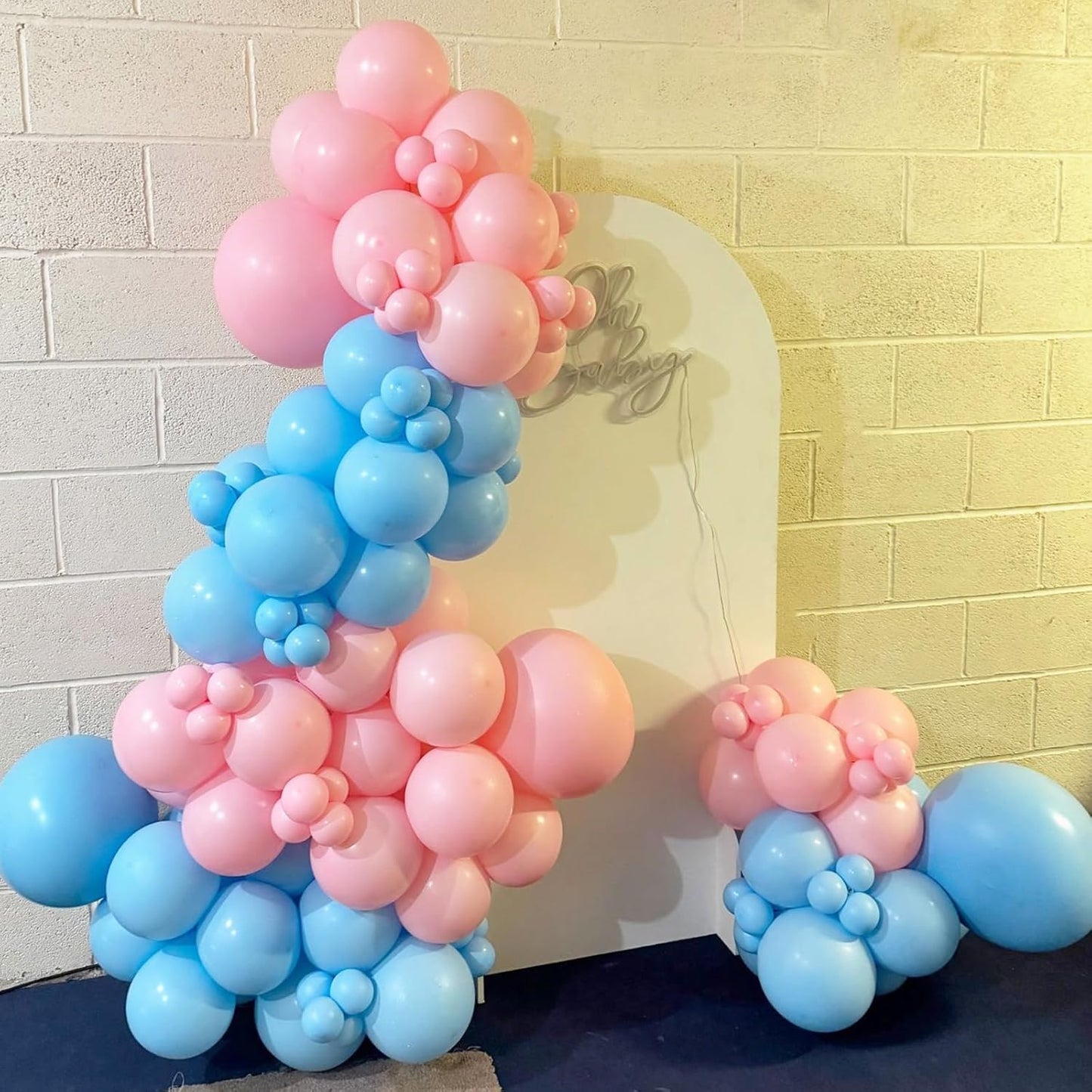 Blue Silver Balloons Set, 12 Inch Blue and Silver Balloons Dark Navy and Confetti Party Latex Balloon, Macaron Metallic Baby Blue Mixed Balloon for Birthday Graduation Baby Shower Wedding Retirement