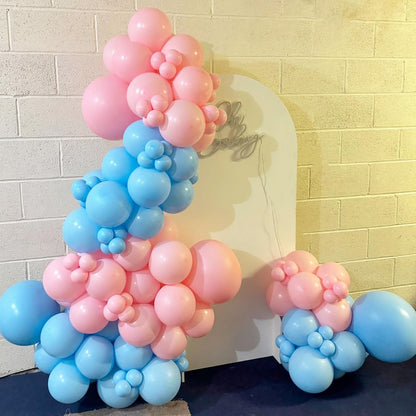 Blue Silver Balloons Set, 12 Inch Blue and Silver Balloons Dark Navy and Confetti Party Latex Balloon, Macaron Metallic Baby Blue Mixed Balloon for Birthday Graduation Baby Shower Wedding Retirement