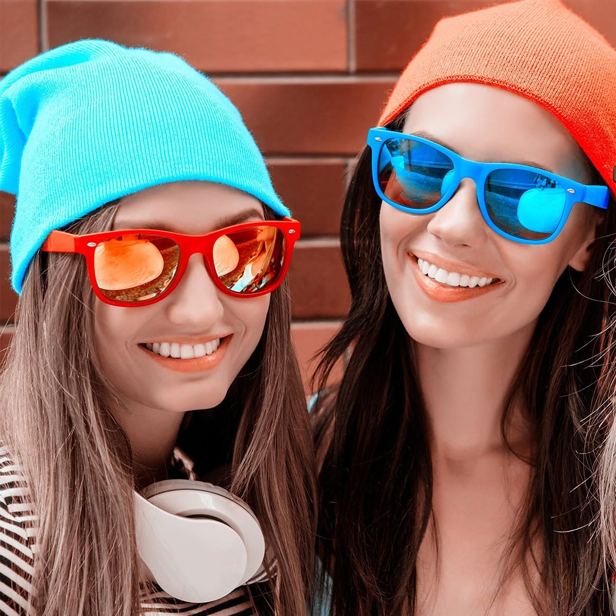 Party Sunglasses Bulk - Adult Retro Plastic Pack of 12 Vintage Sunglasses for Men Women - Party Favors