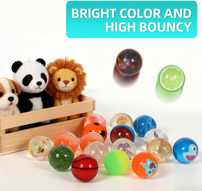 Small Bouncy Balls for Kids Prize box Toys for Kids 3-5 4-8, Mini Party Favors for Kid Classroom Treasure Box Prize, Rubber Balls Easter Goodie Bag Stuffer Pinata Stuffers Kid Party Bag Fillers 27pcs