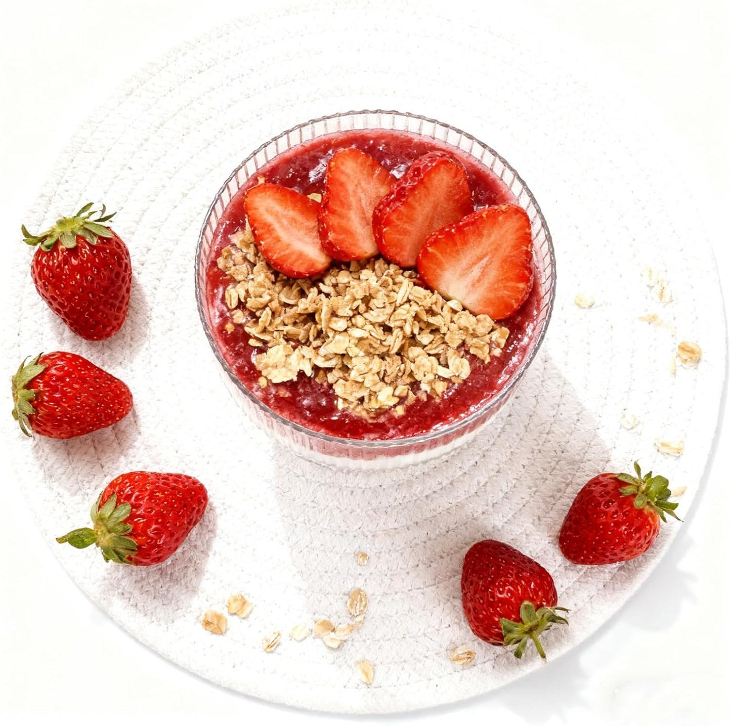 40 Pack 6.8 oz Dessert Cups with Spoons, Clear Ribbed Ice Cream Bowl with Retro Stripes, Mini Dessert Shooter for Pudding Fruit, Elegant Parfait/Sundae Bowls for Party & Home Use