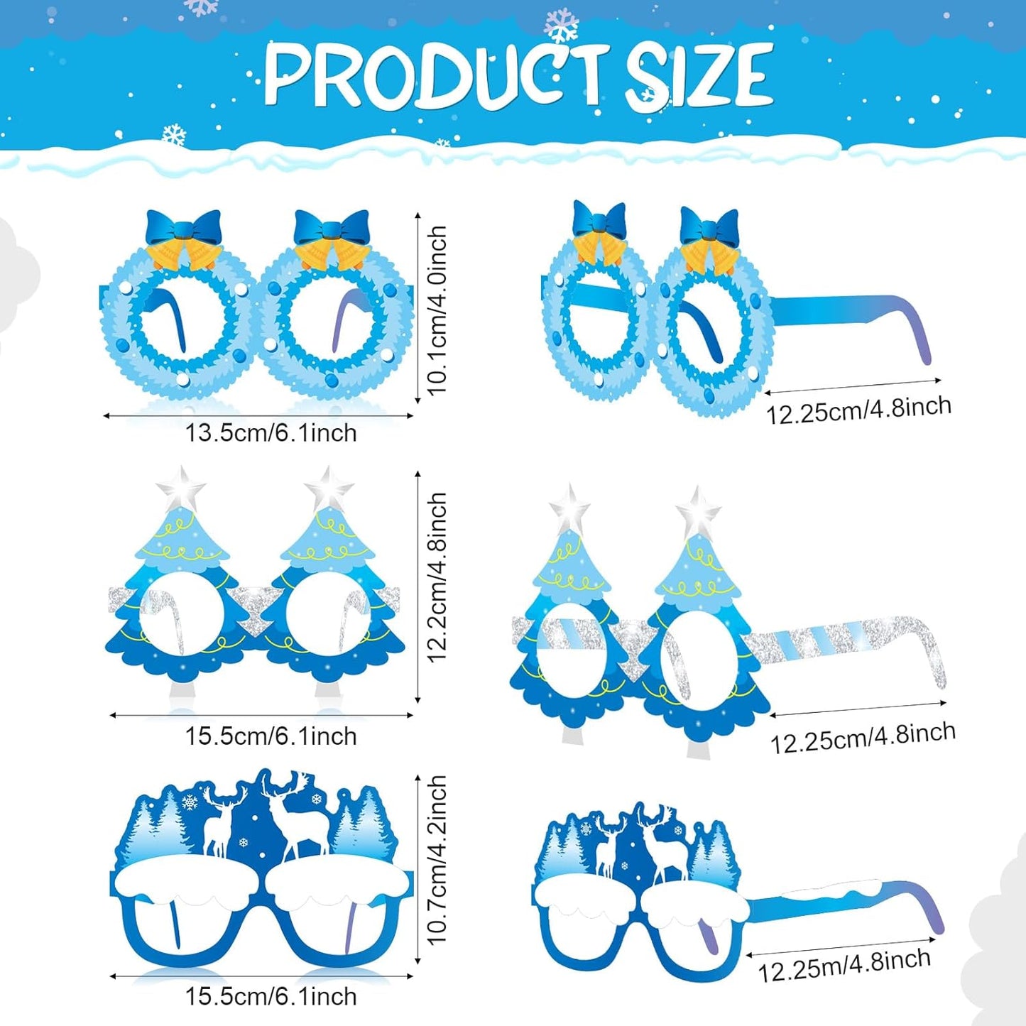 32 Pcs Spa Party Favors Paper Glasses Makeup Paper Eyeglasses Frames Spa Photo Booth Props Selfie Props for Makeup Birthday Party Decorations