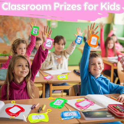 16PCS Mini Magnetic Drawing Board Party Favors Bulk for Kids 4-8 8-12 Birthday Summer Goodie Treat Bag Stuffers Classroom Treasure Chest Carnival Prizes Box Toys Pinata Filler End of Year Student Gift