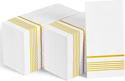 200 Pack Paper Dinner Napkins, Absorbent Paper Napkins, Premium Quality Guest Towels, 2-Ply Disposable Hand Towels for Thanksgiving, Kitchen, Events, Parties or Events