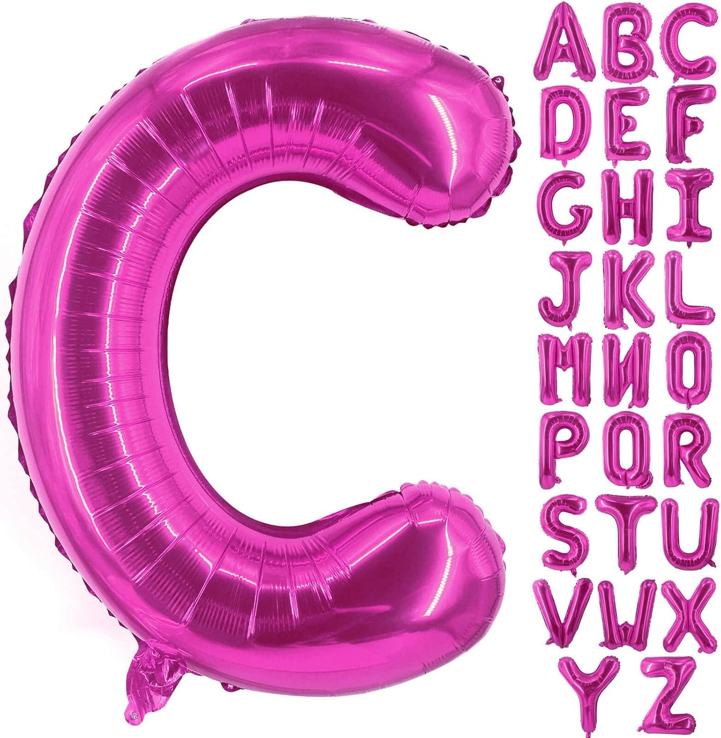 Lovoir 40 Inch Large Hot Pink Letter A Balloons Big Size Jumbo Mylar Foil Helium Balloon for Birthday Party Celebration Decorations Alphabet Hot Pink A
