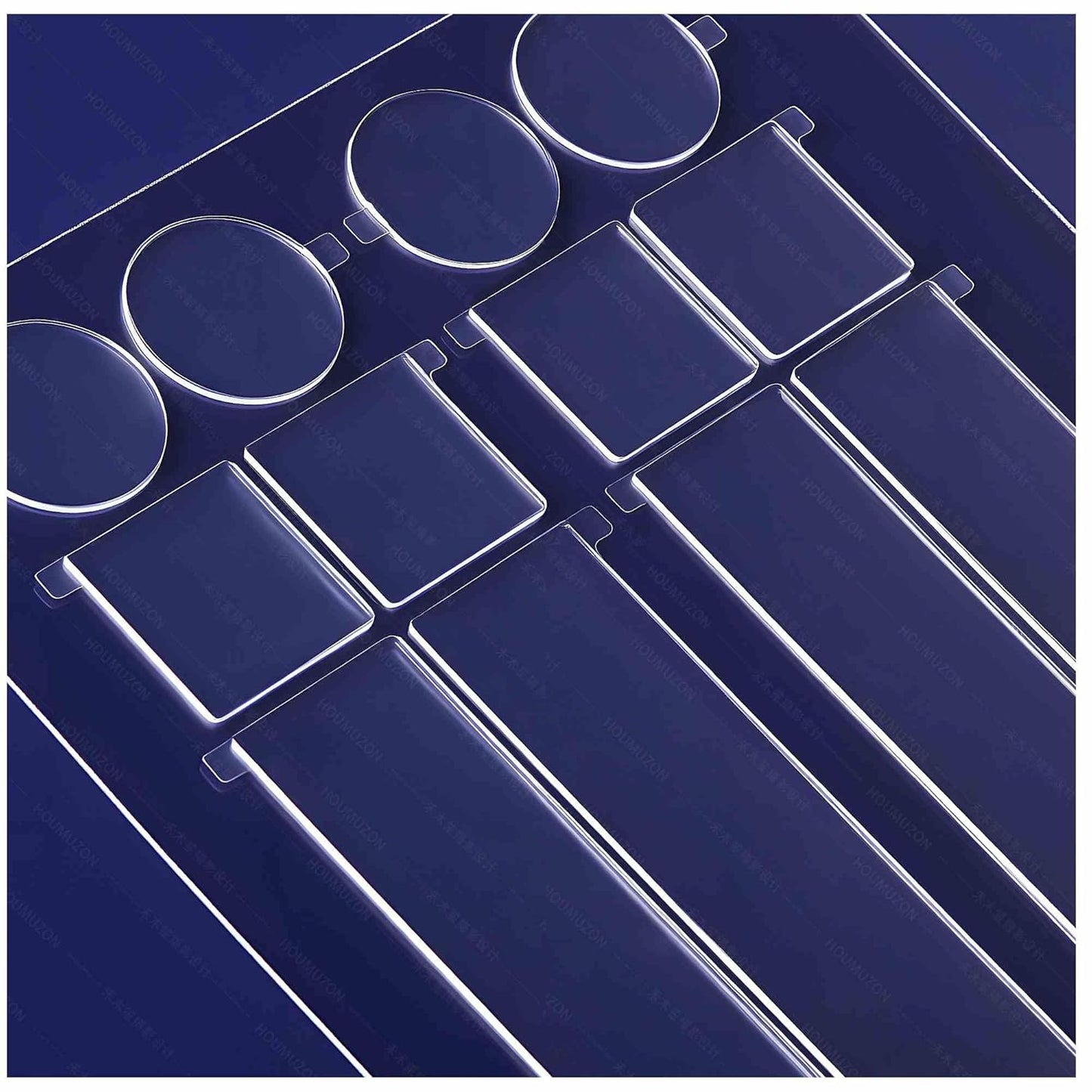 Clear Glue Dots Removable Sticky Tack, Waterproof Poster Putty Double Sided Dots for Party Decoration Picture (100, 0.39'' * 0.79'' Rectangle)
